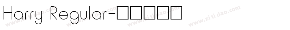 Harry Regular字体转换